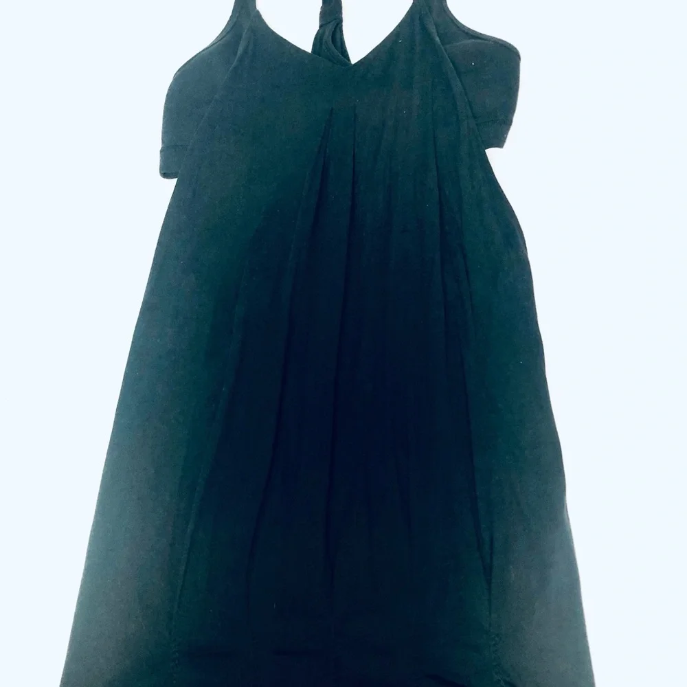 Black Women's Racerback Draped Tank Top